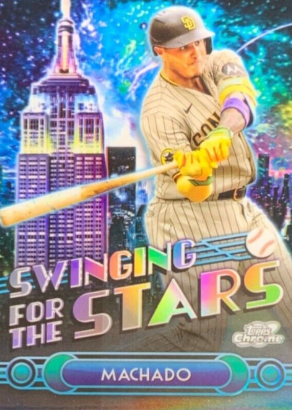 Manny Machado 2024 Topps Chrome #STS-16 Swinging for the Stars RAW