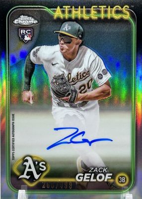 2024 Topps Chrome #RA-ZG Rookie Autographs - Refractor /499