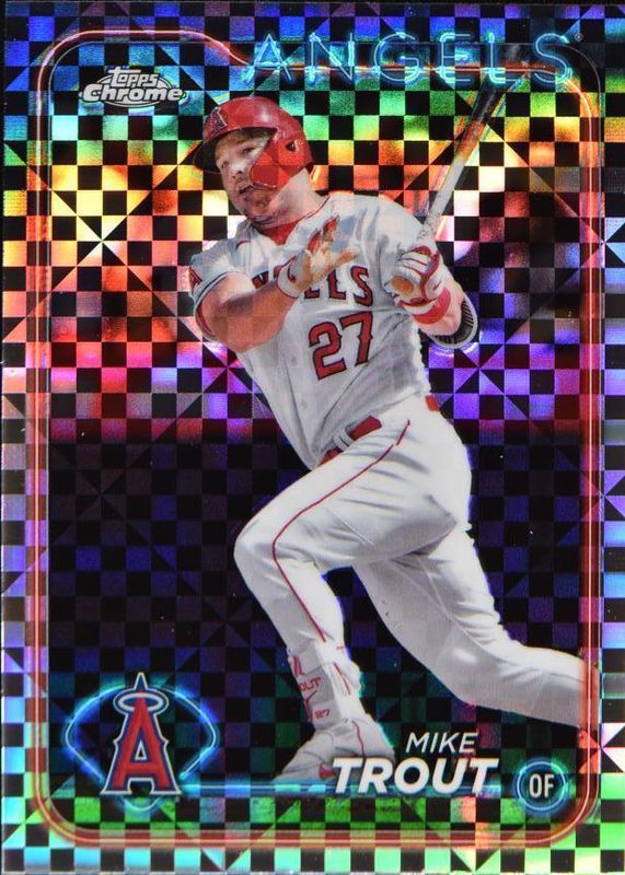 Mike Trout 2024 Topps Chrome #200 X-Fractor PSA 10