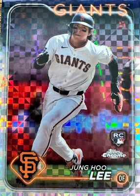 lee☆ Jung Hoo Lee 2024 Topps #691 Orange Crackle Foilboard /299