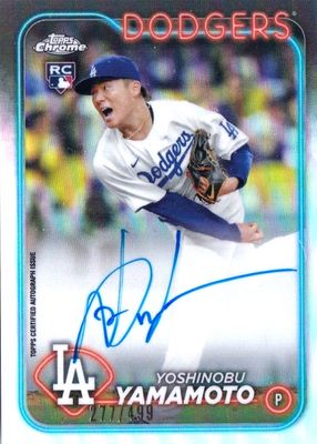 2024 Topps Chrome #RA-YY Rookie Autographs - Refractor /499