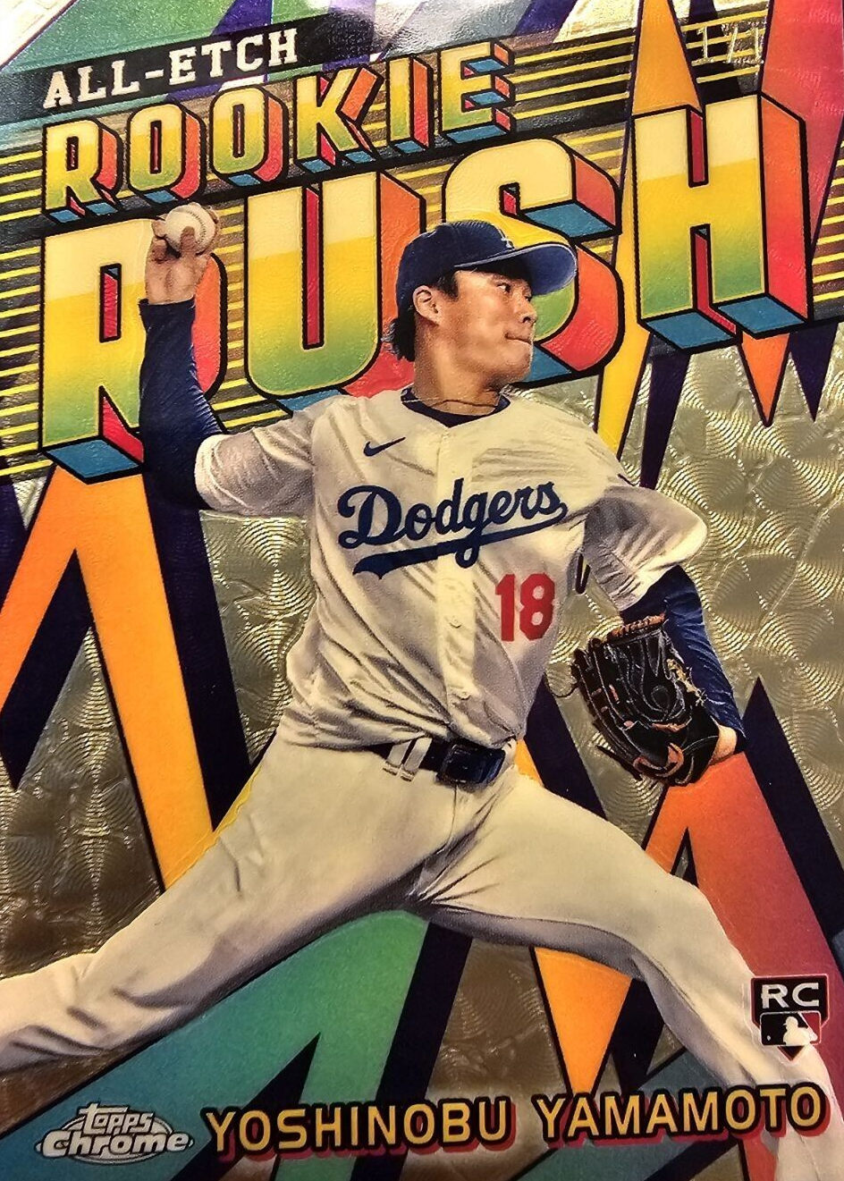 Yoshinobu Yamamoto 2024 Topps Chrome #CERR-16 Chrome All-Etch