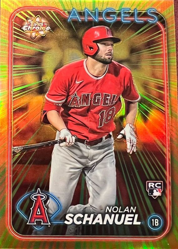 Nolan Schanuel 2024 Topps Chrome #RR-18 Radiating Rookies RAW