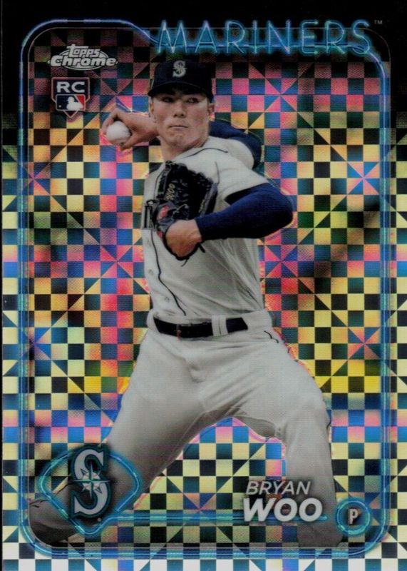 Bryan Woo 2024 Topps Chrome #172 X-Fractor Rookie SGC 10