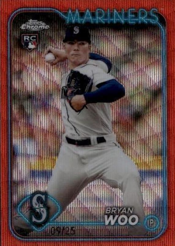 2024 Topps Chrome #172 Orange Wave Refractor /25