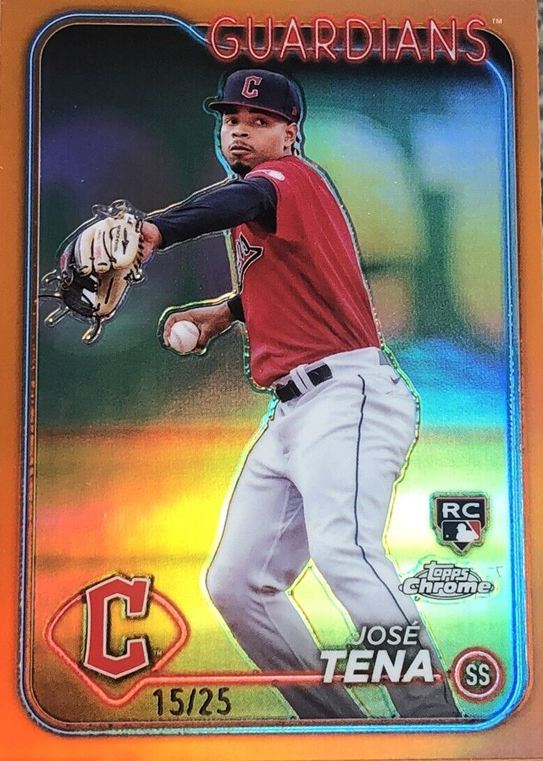 Jose Tena 2024 Topps Chrome #29 Orange Refractor /25 Price