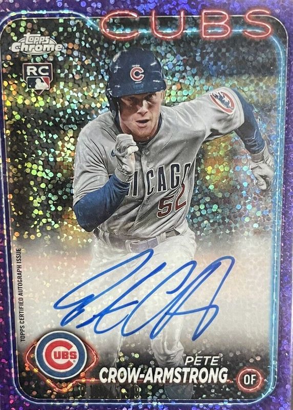 2024 Topps Heritage Chrome Purple Refractor Baseball Card – #1-725 Pick Your Player (Aaron Judge, Ohtani, Trout, Tatis Jr.)