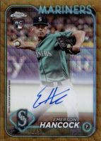 Emerson Hancock 2024 Topps Chrome #RA-EH Rookie Autographs - Gold Wave