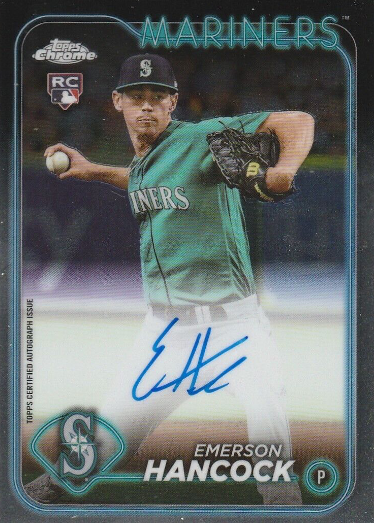 Emerson Hancock 2024 Topps Chrome #RA-EH Rookie Autographs Price 