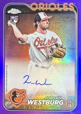 Jordan Westburg 2024 Stadium Club #SCBA-JW Autographs - Red Foil 