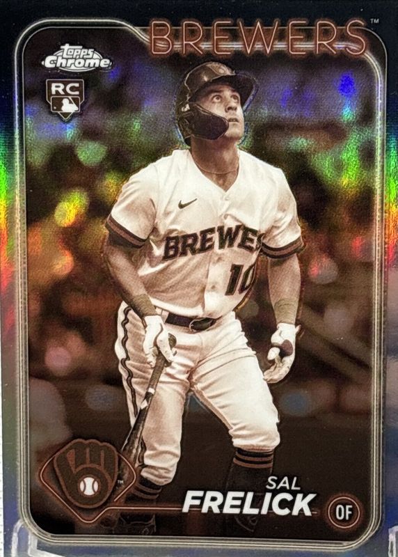 Sal Frelick 2024 Topps Chrome #39 Negative Refractor Rookie SGC 10