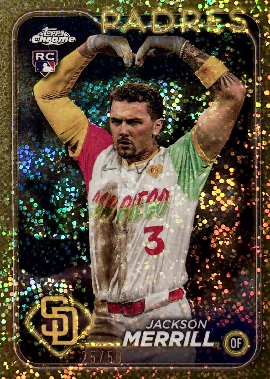 パドレス ジャクソン・メリル2024 topps chrome 不親切 50シリ