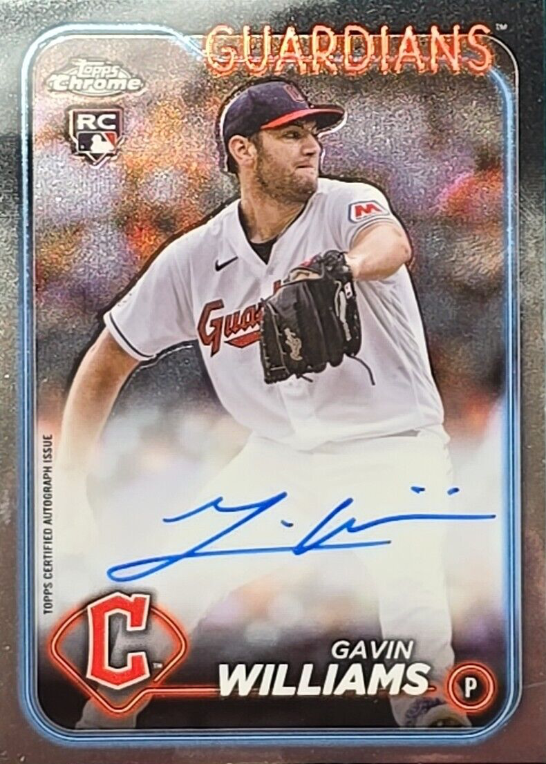 Gavin Williams 2024 Topps Chrome #RA-GW Rookie Autographs Price 