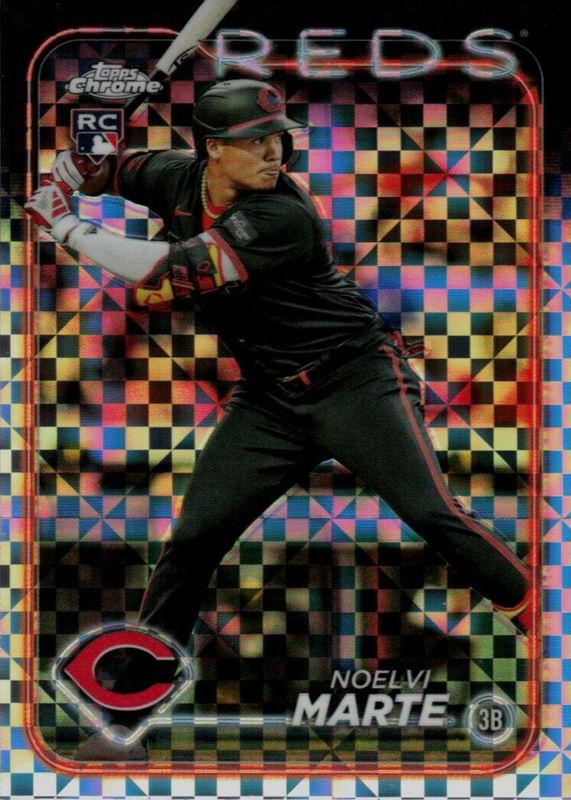 Noelvi Marte 2024 Topps Chrome #177 X-Fractor Rookie SGC 10