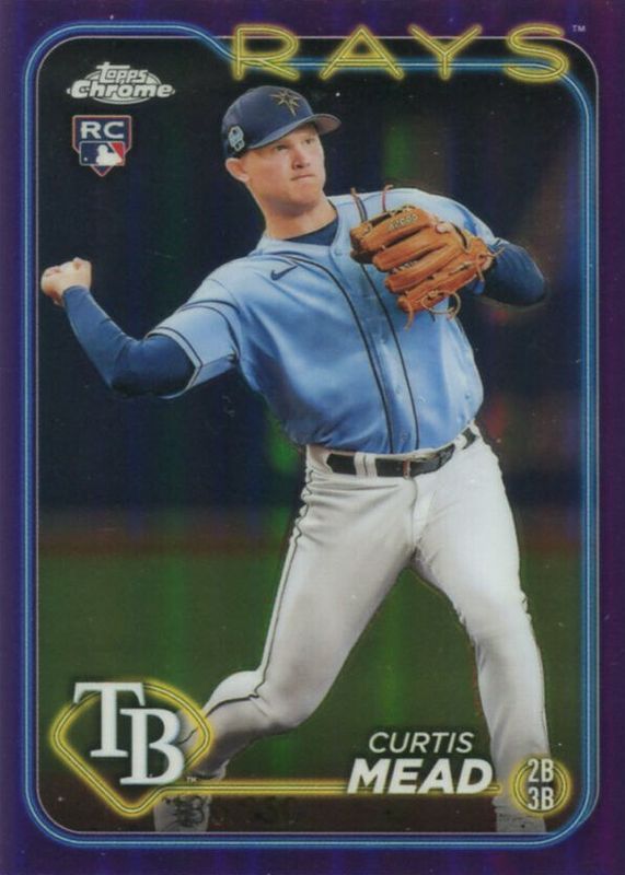 Curtis Mead 2024 Topps Chrome #209 Purple Refractor /250 Rookie RAW