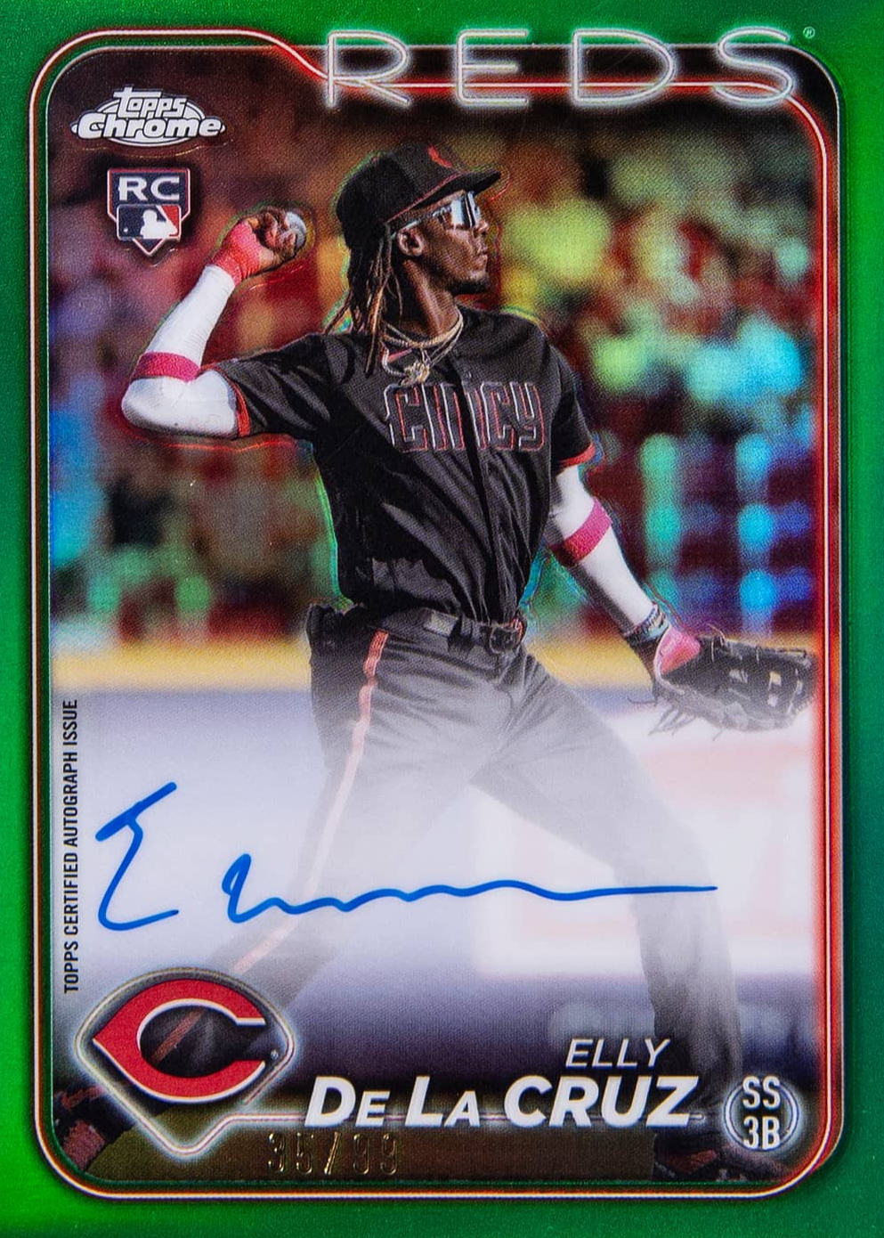 Elly De La Cruz 2024 Topps Chrome #RA-EDLC Rookie Autographs