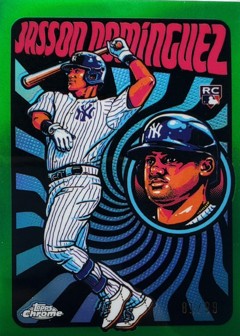 Jasson Dominguez 2024 Topps Chrome #UV-8 Ultraviolet All-Stars