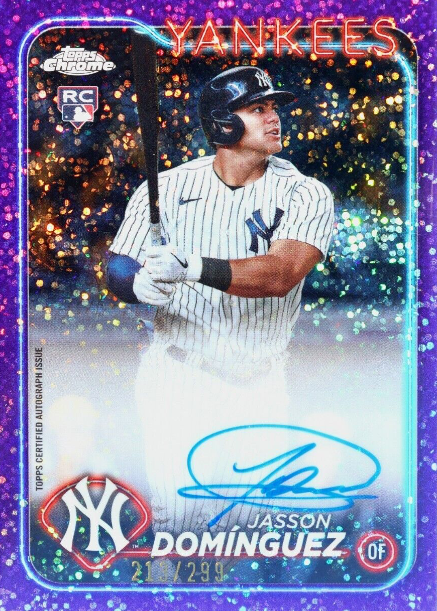 Jasson Dominguez 2024 Topps Chrome #RA-JDZ Rookie Autographs