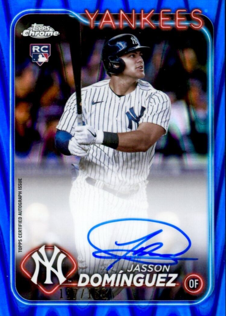 Jasson Dominguez 2024 Topps Chrome #RA-JDZ Rookie Autographs
