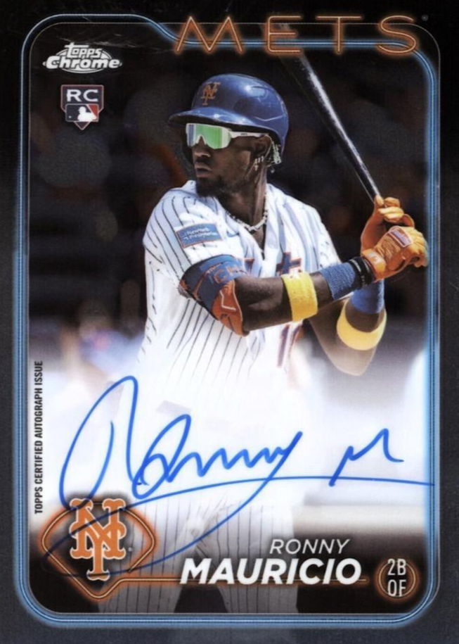 実使用サイン入り ロマーノ・フロリアーニ・ムッソリーニ USクレモネーゼ Ronny Mauricio 2024 Topps Chrome #RA-RM Rookie Autographs Price