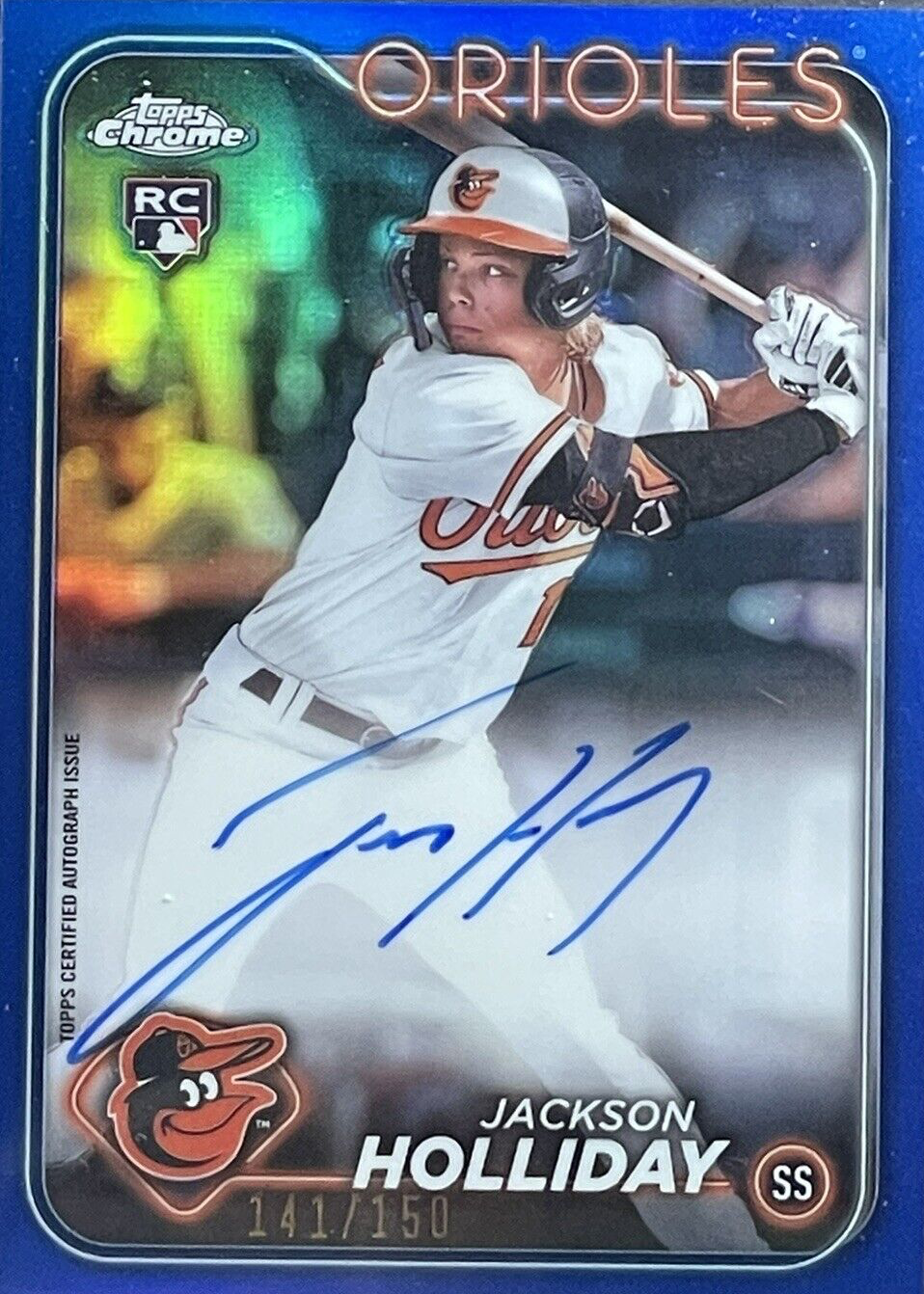 PSA 10 JACKSON HOLLIDAY 1st 2022 Bowman Chrome Draft ORIOLES