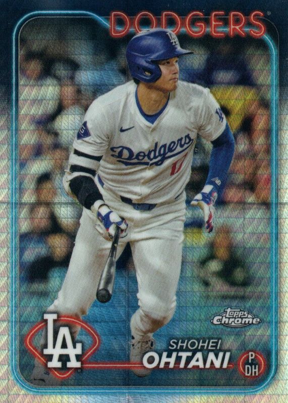 Shohei Ohtani 2024 Topps Chrome #1 Prism Refractor PSA 9