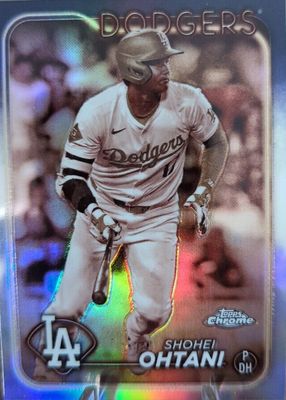 Shohei Ohtani 2024 Topps Chrome #1 Purple Speckle Refractor