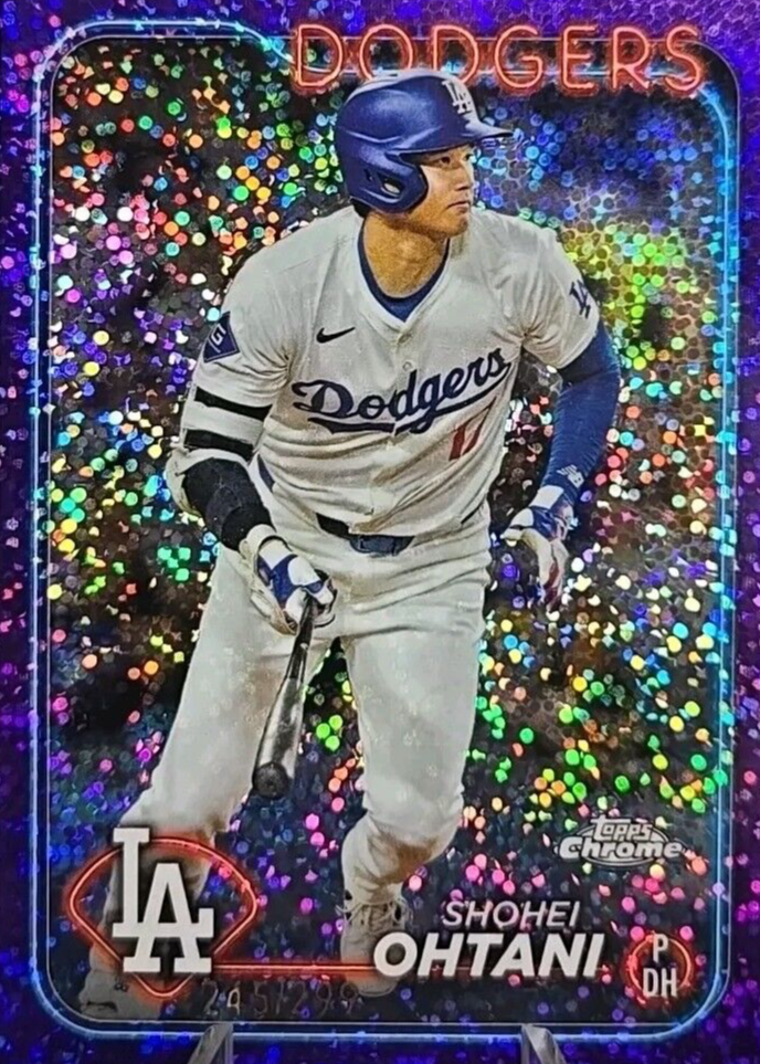 Shohei Ohtani 2024 Topps Chrome #1 Purple Speckle Refractor /299 Price  Guide - Sports Card Investor