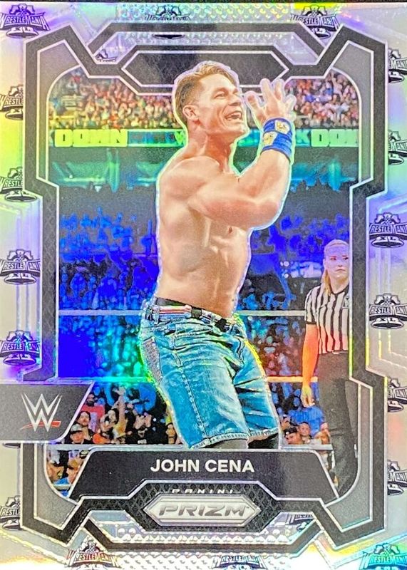 John Cena 2024 Prizm WWE #156 WrestleMania /40 BGS 9