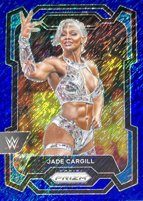 Jade Cargill 2024 Prizm WWE #126 Blue Shimmer /11 BGS 9.5