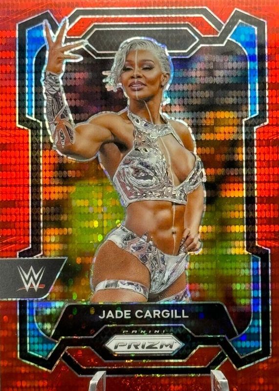 Jade Cargill 2024 Prizm WWE #126 Red Pulsar /399 RAW