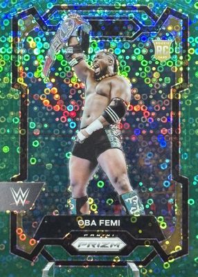 2024 Prizm WWE #199 Under Card Green /49