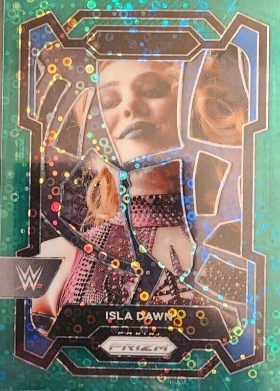 Isla Dawn 2024 Prizm WWE #194 Under Card Green /49 PSA 10