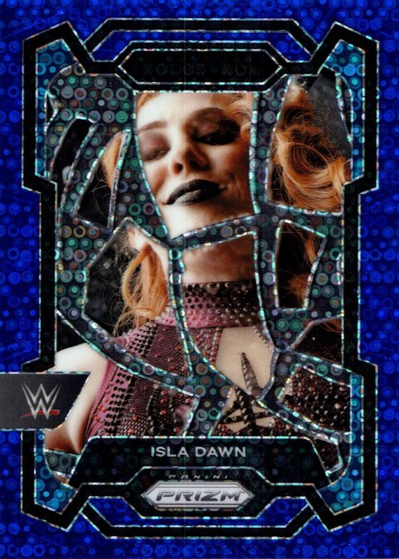 Isla Dawn 2024 Prizm WWE #194 Under Card Blue /25 BGS 9