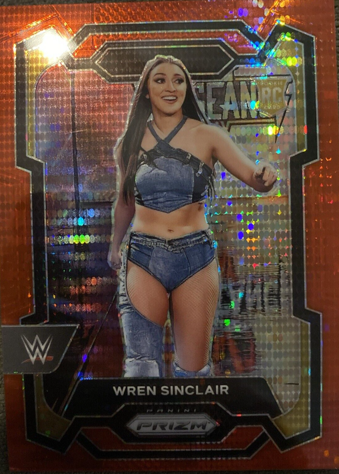Wren Sinclair 2024 Prizm WWE #195 Red Pulsar /399 Price
