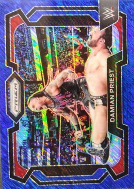 Damian Priest 2024 Prizm WWE #58 Blue Shimmer /11 RAW