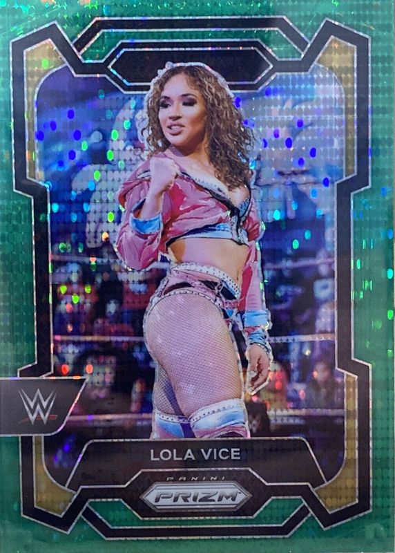 Lola Vice 2024 Prizm WWE #187 Green Pulsar /25 RAW