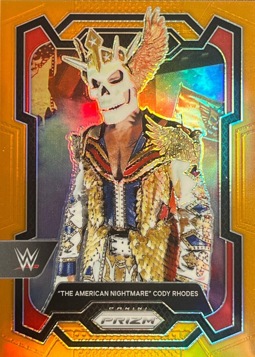 Cody Rhodes 2024 Prizm WWE #132 Orange /99 Price Guide - Sports