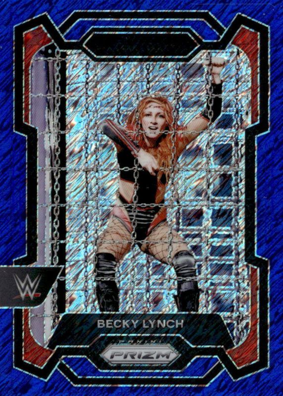 Becky Lynch 2024 Prizm WWE #120 Blue Shimmer /11 PSA 10