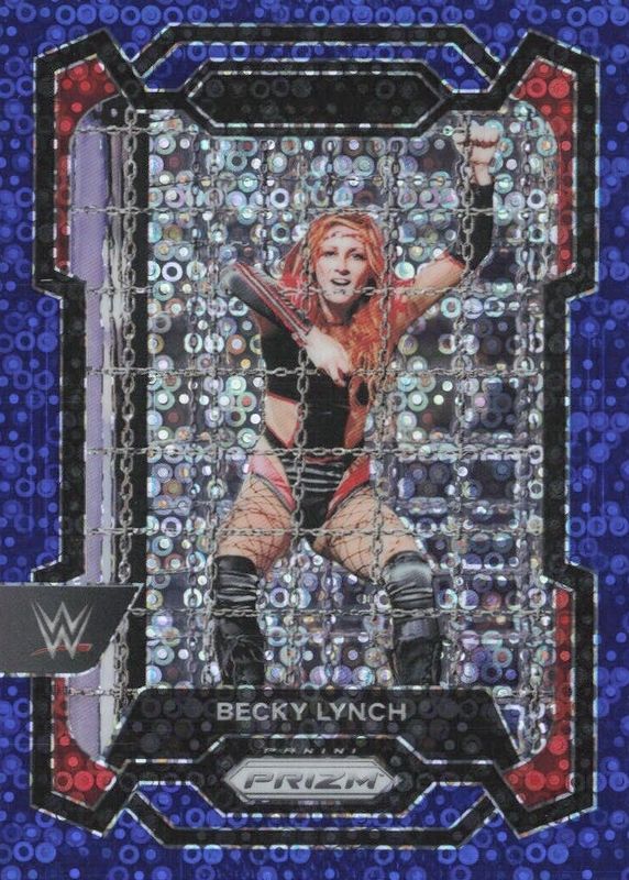 Becky Lynch 2024 Prizm WWE #120 Under Card Blue /25 PSA 10