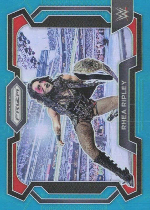 Rhea Ripley 2024 Prizm WWE #37 Teal /49 SGC 10