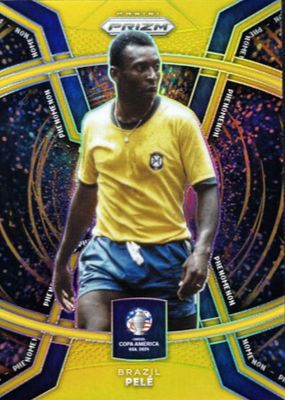 Pele 2024 Prizm Copa America #40 Phenomenon - Gold /10 Price Guide 