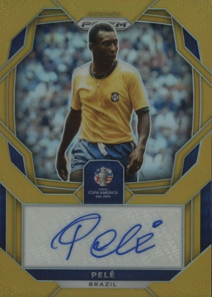 Pele 2024 Prizm Copa America #S-P Signatures - Gold (/10) Price 