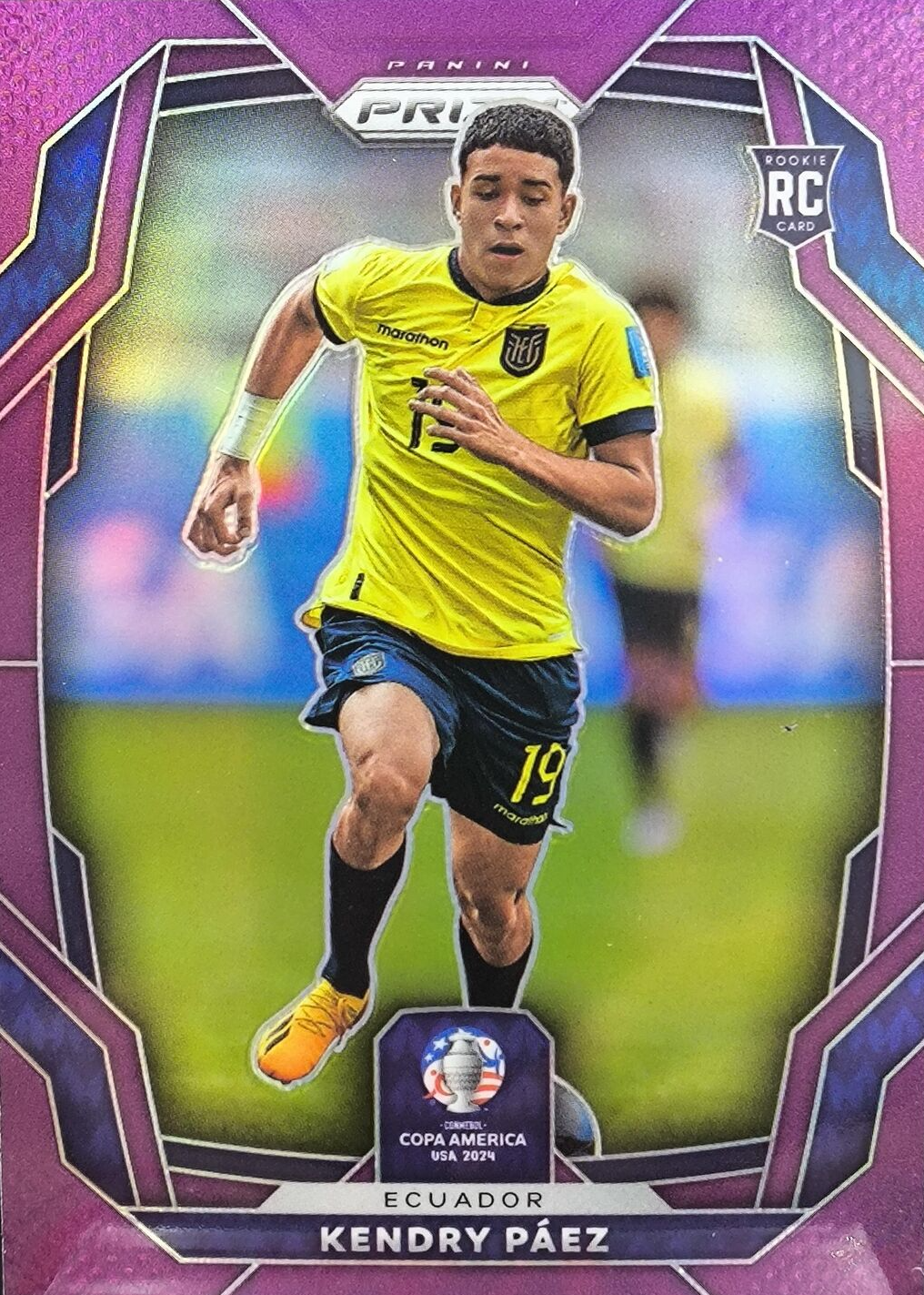 Kendry Paez 2024 Prizm Copa America #69 Purple /49 Price Guide 