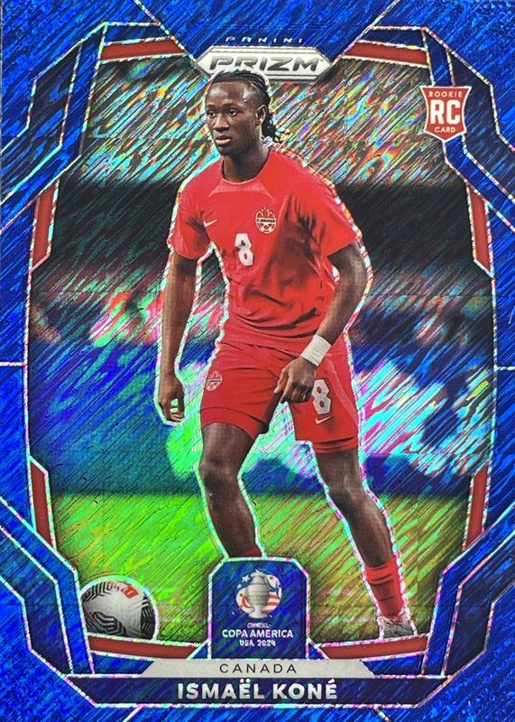 Ismael Kone 2024 Prizm Copa America #173 Blue Shimmer /7 Rookie PSA 10