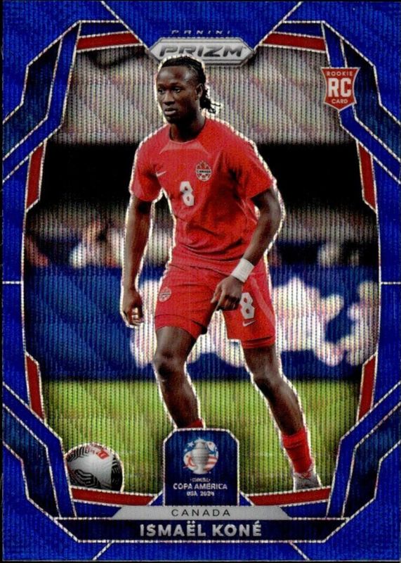 Ismael Kone 2024 Prizm Copa America #173 Blue Wave /199 Rookie PSA 10