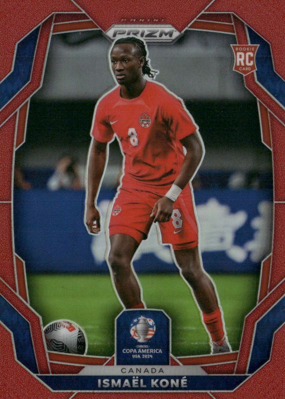 Ismael Kone 2024 Prizm Copa America #173 Red /199 Rookie PSA 9