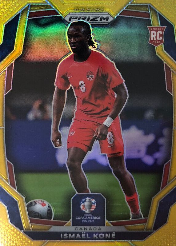 Ismael Kone 2024 Prizm Copa America #173 Gold /10 Rookie RAW