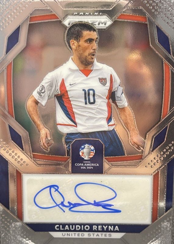 Claudio Reyna 2024 Prizm Copa America #S-CR Signatures PSA 9