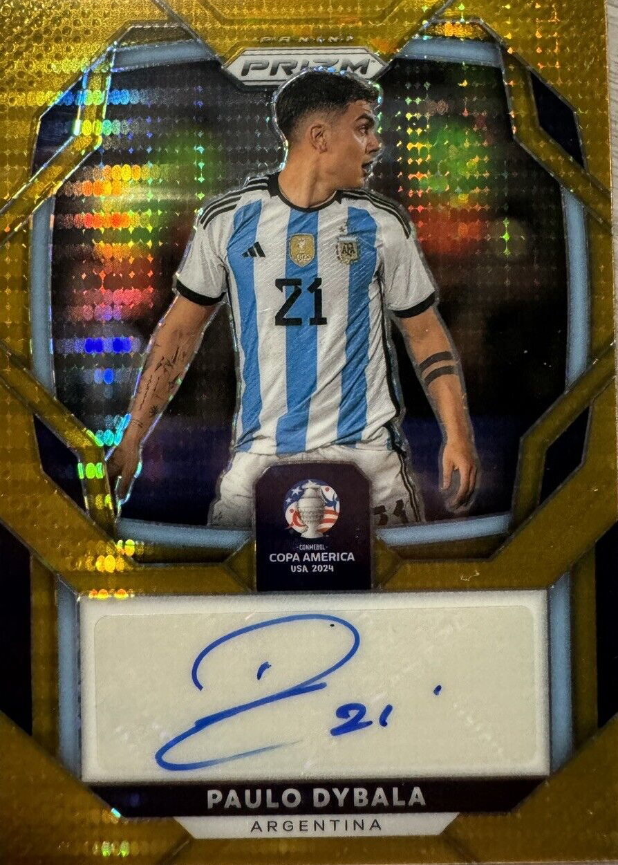 Paulo Dybala 2024 Prizm Copa America #S-PD Signatures - Gold (/10